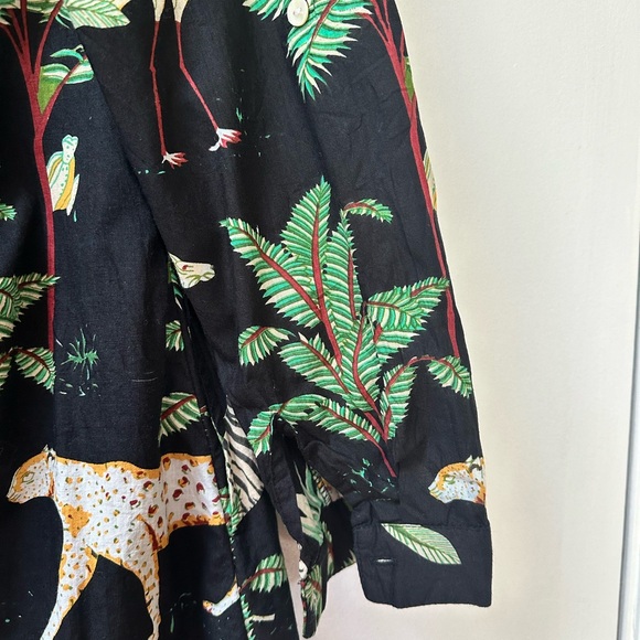 Powell Craft button down midi safari dress with adjustable sleeves - Picture 6 of 6